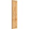 Ekena Millwork Framed Board-n-Batten Shutters w/Z-Bar, Rough Sawn Western Red Cedar, 16 1/8W x 63H, PR RBF06Z16X063RWR - alternate 5